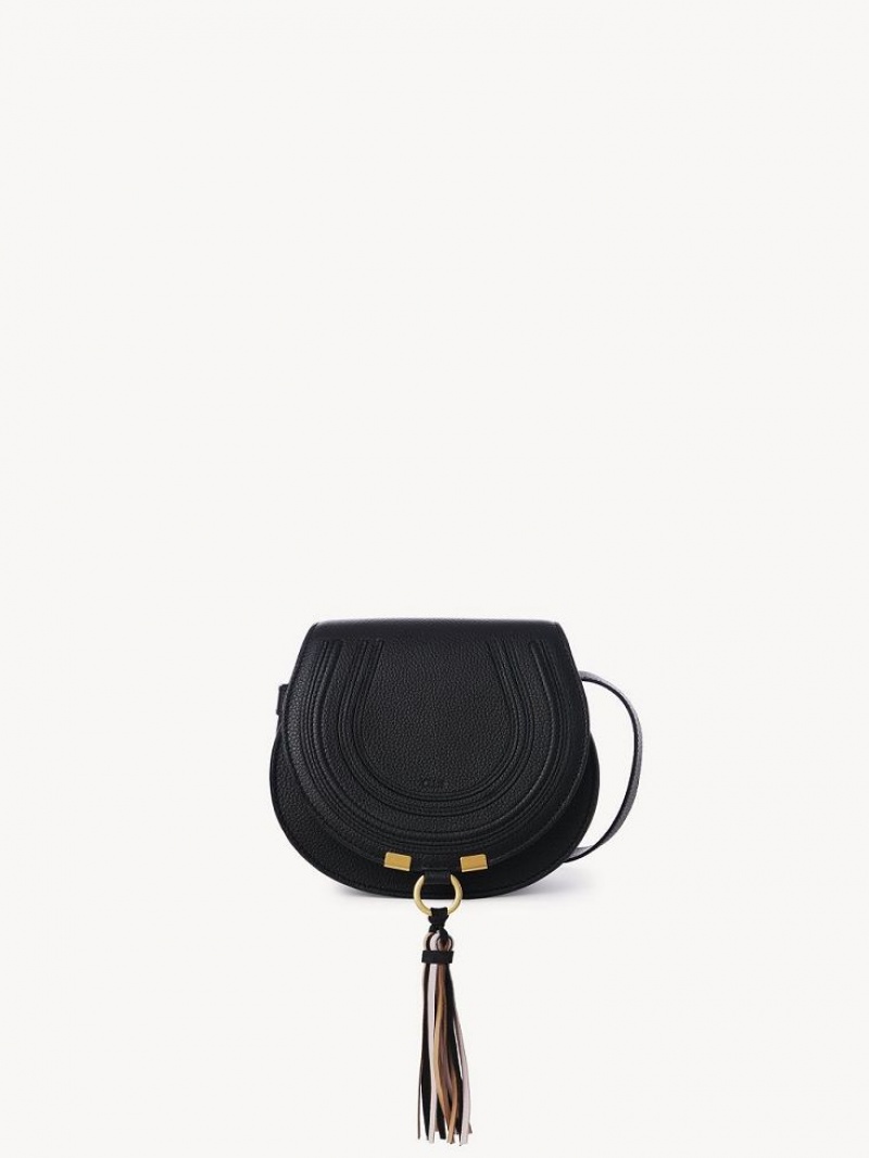 Chloe Marcie Small Saddle Mini Çanta Siyah | CHE-SR13663