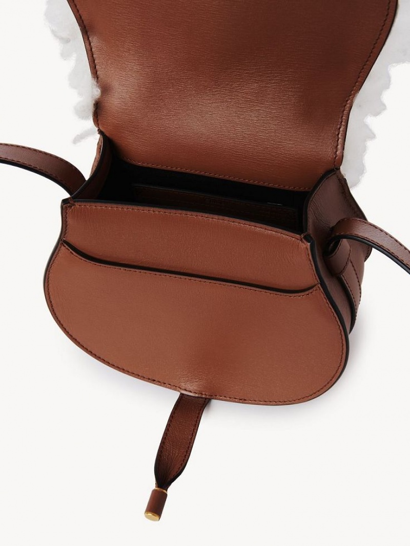 Chloe Marcie Small Saddle Omuz Çantası Kahverengi | CHE-SR13425