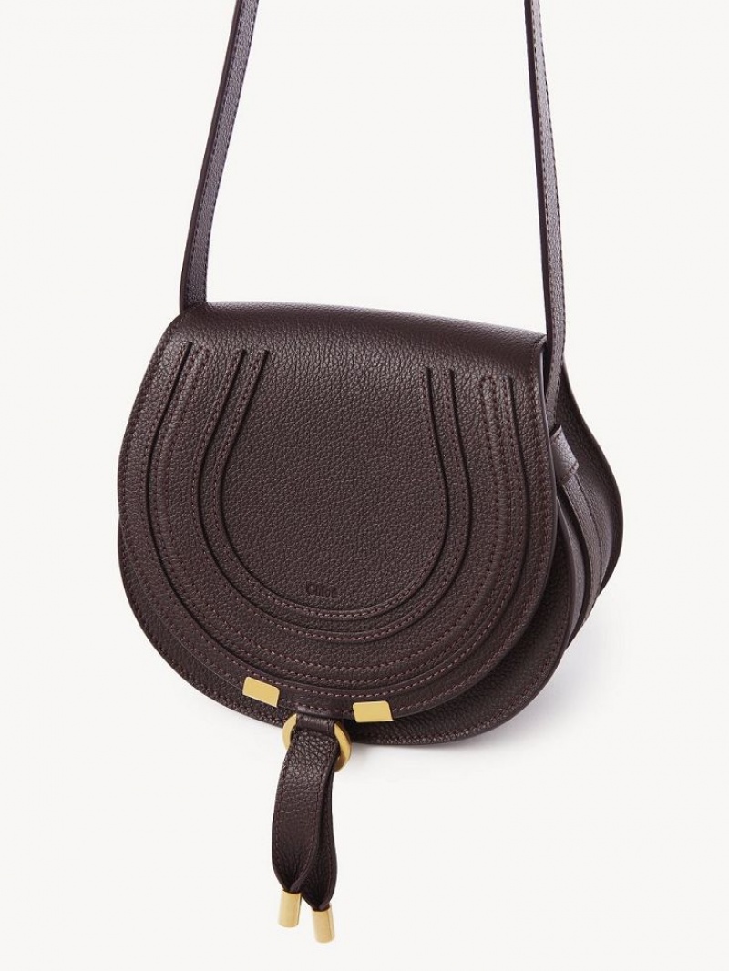 Chloe Marcie Small Saddle Omuz Çantası Koyu | CHE-SR13412