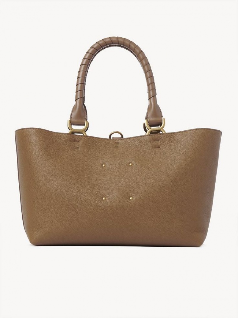 Chloe Marcie Small Tote Çanta Bej Rengi | CHE-SR13335