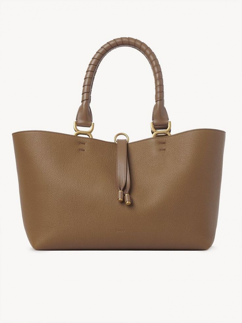 Chloe Marcie Small Tote Çanta Bej Rengi | CHE-SR13335