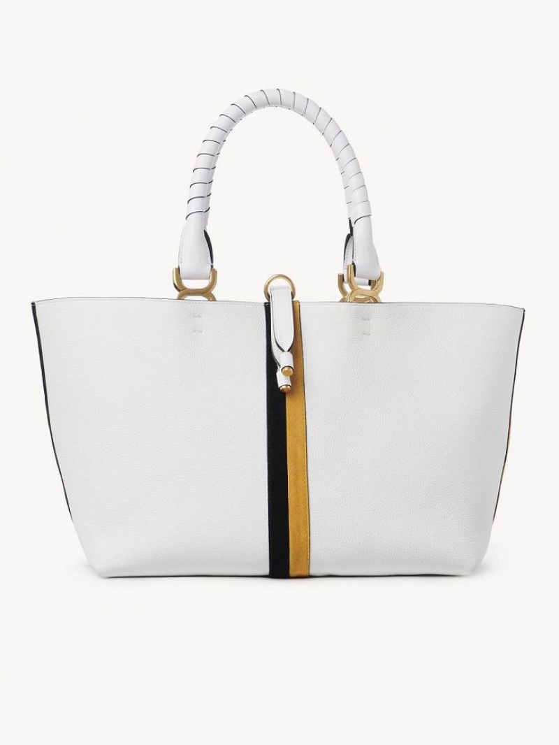 Chloe Marcie Small Tote Çanta Renkli Beyaz | CHE-SR13303