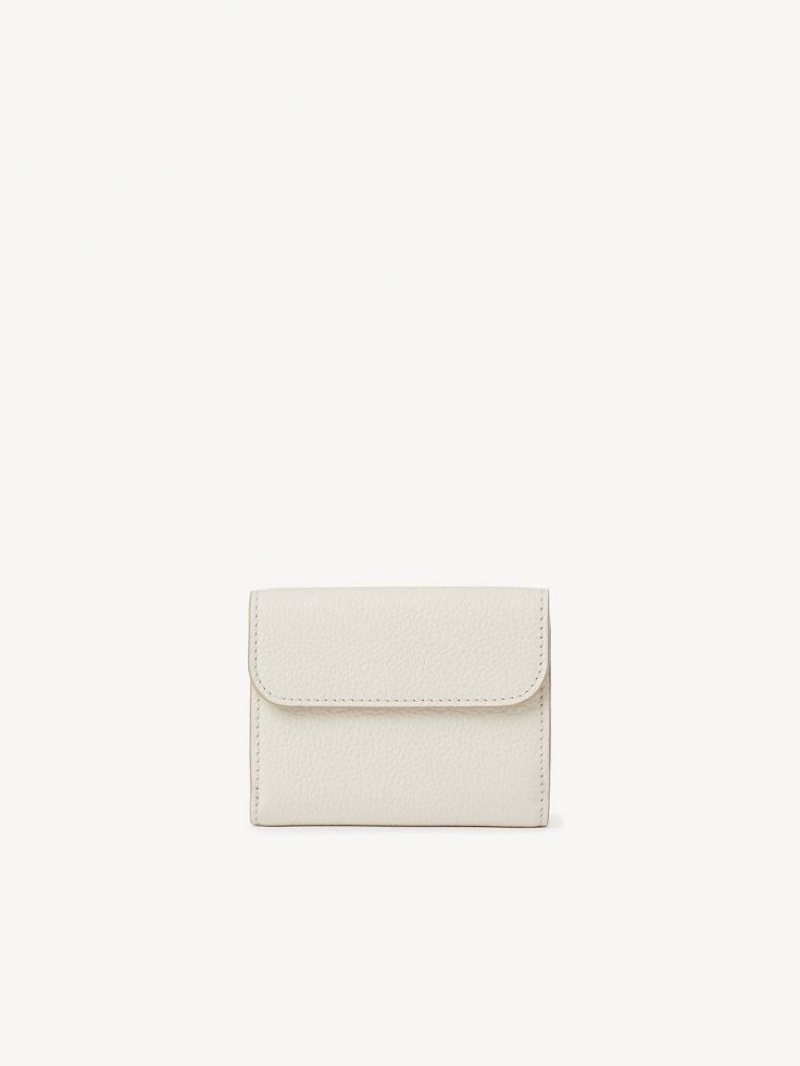 Chloe Marcie Small Tri-fold Küçük Cüzdan Beyaz | CHE-SR14295