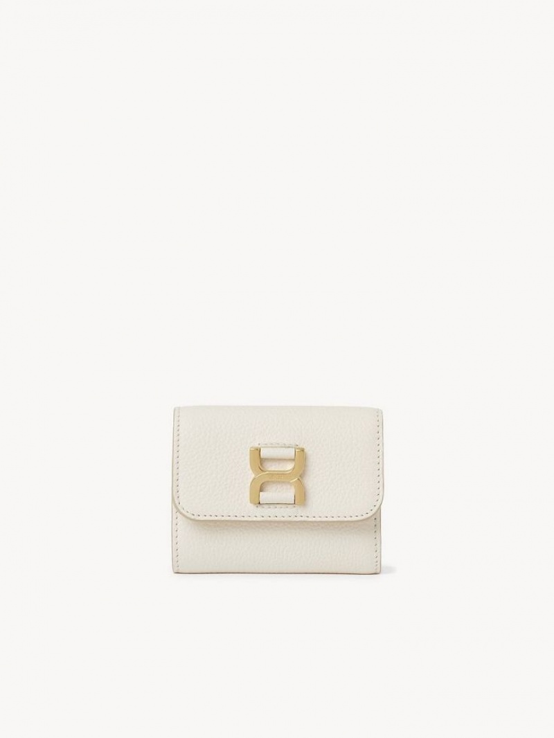 Chloe Marcie Small Tri-fold Küçük Cüzdan Beyaz | CHE-SR14295