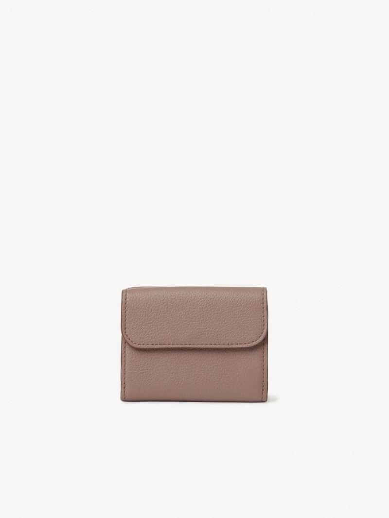 Chloe Marcie Small Tri-fold Küçük Cüzdan Kahverengi | CHE-SR14296