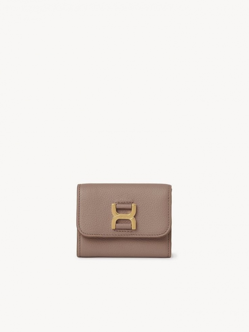 Chloe Marcie Small Tri-fold Küçük Cüzdan Kahverengi | CHE-SR14296