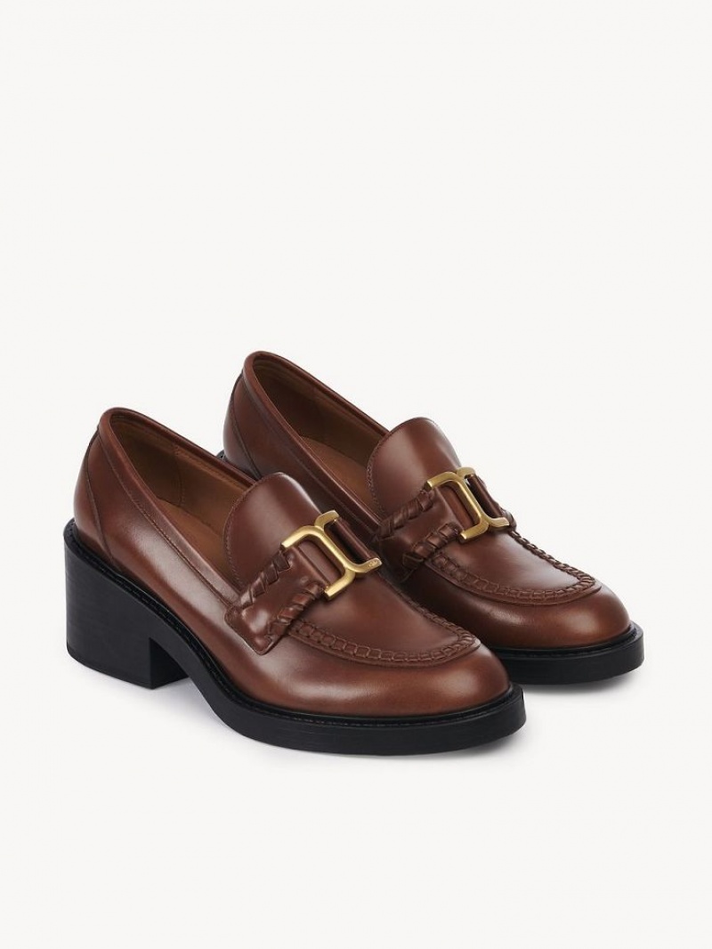 Chloe Marcie Topuklu Loafer Kahverengi | CHE-SR14243