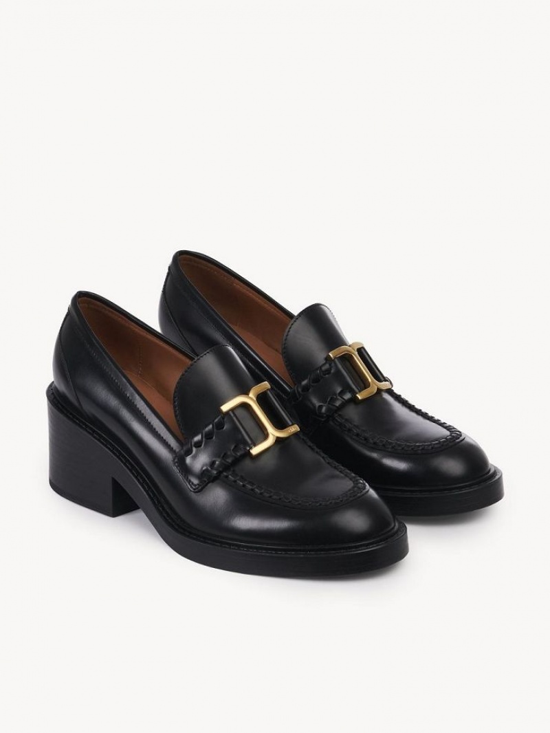 Chloe Marcie Topuklu Loafer Siyah | CHE-SR14244