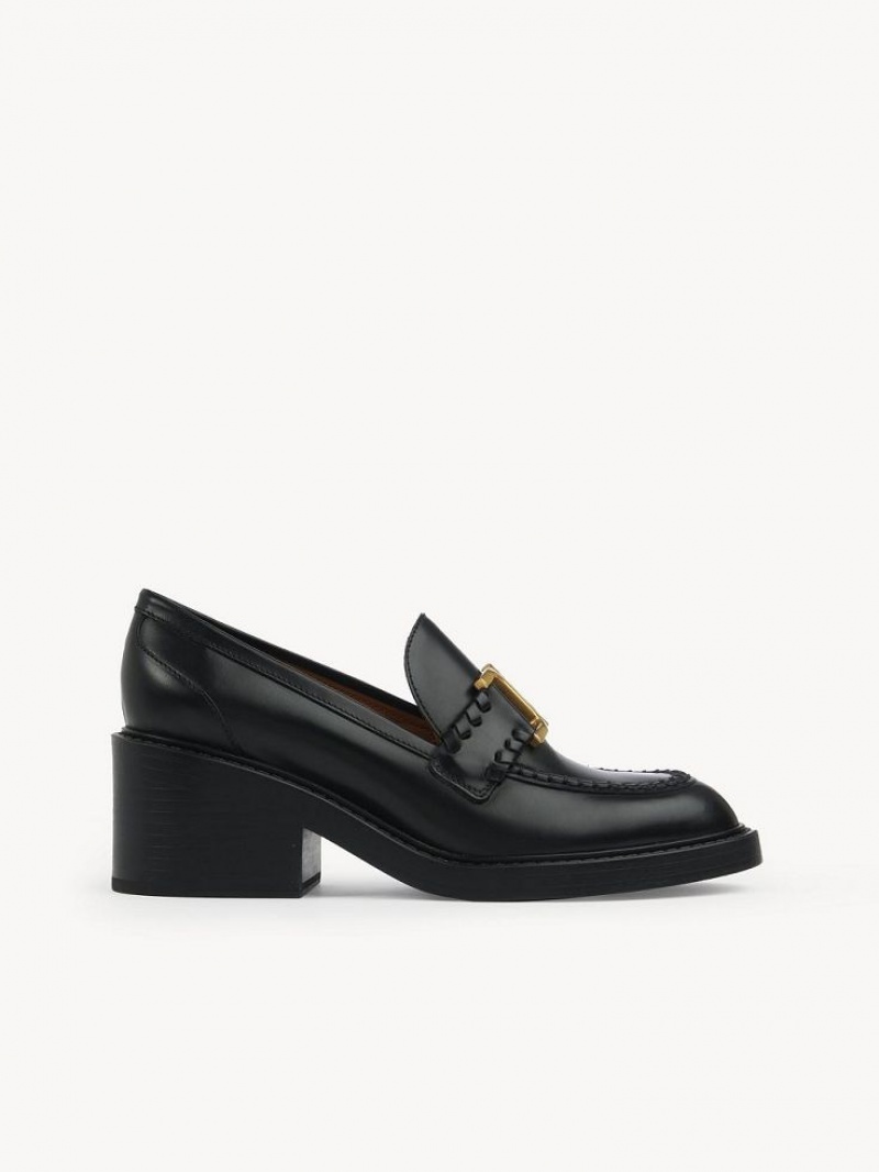 Chloe Marcie Topuklu Loafer Siyah | CHE-SR14244