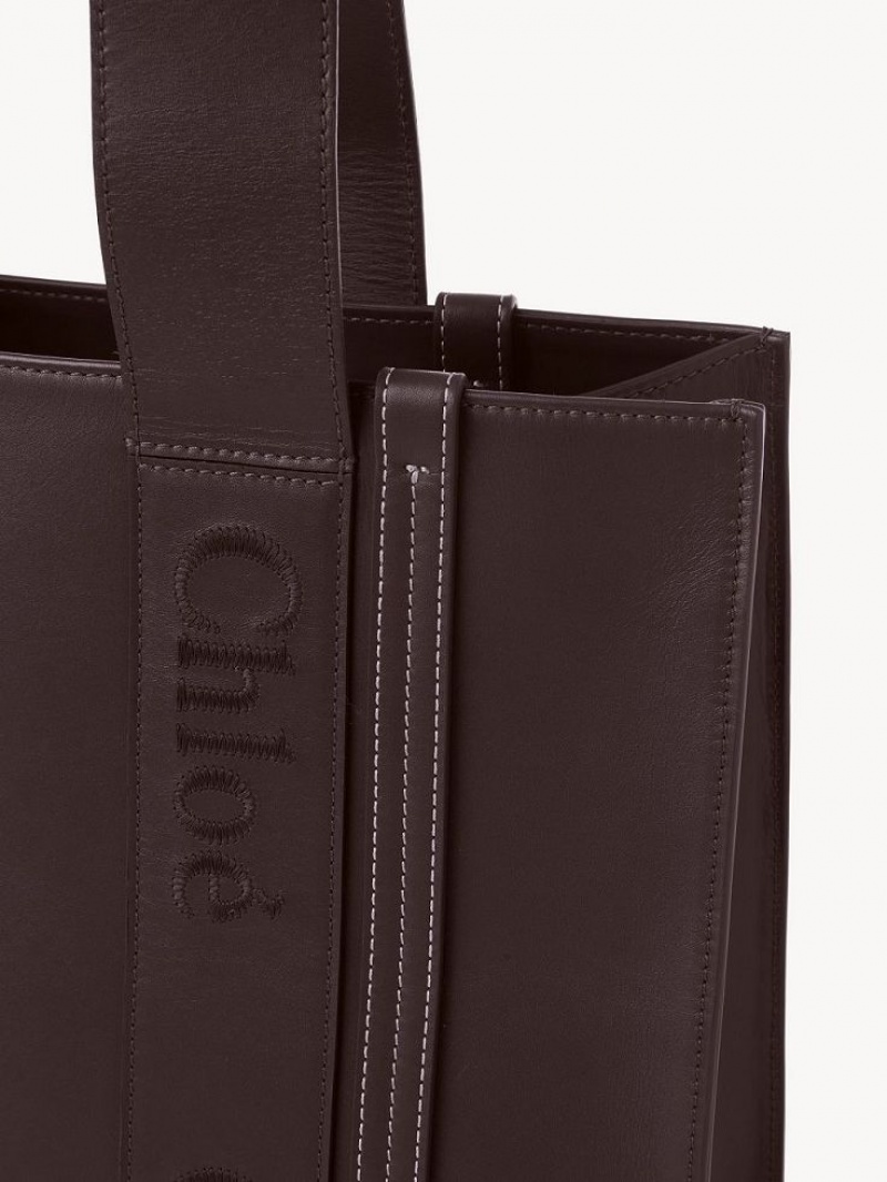 Chloe Medium Woody Omuz Çantası Koyu | CHE-SR13431