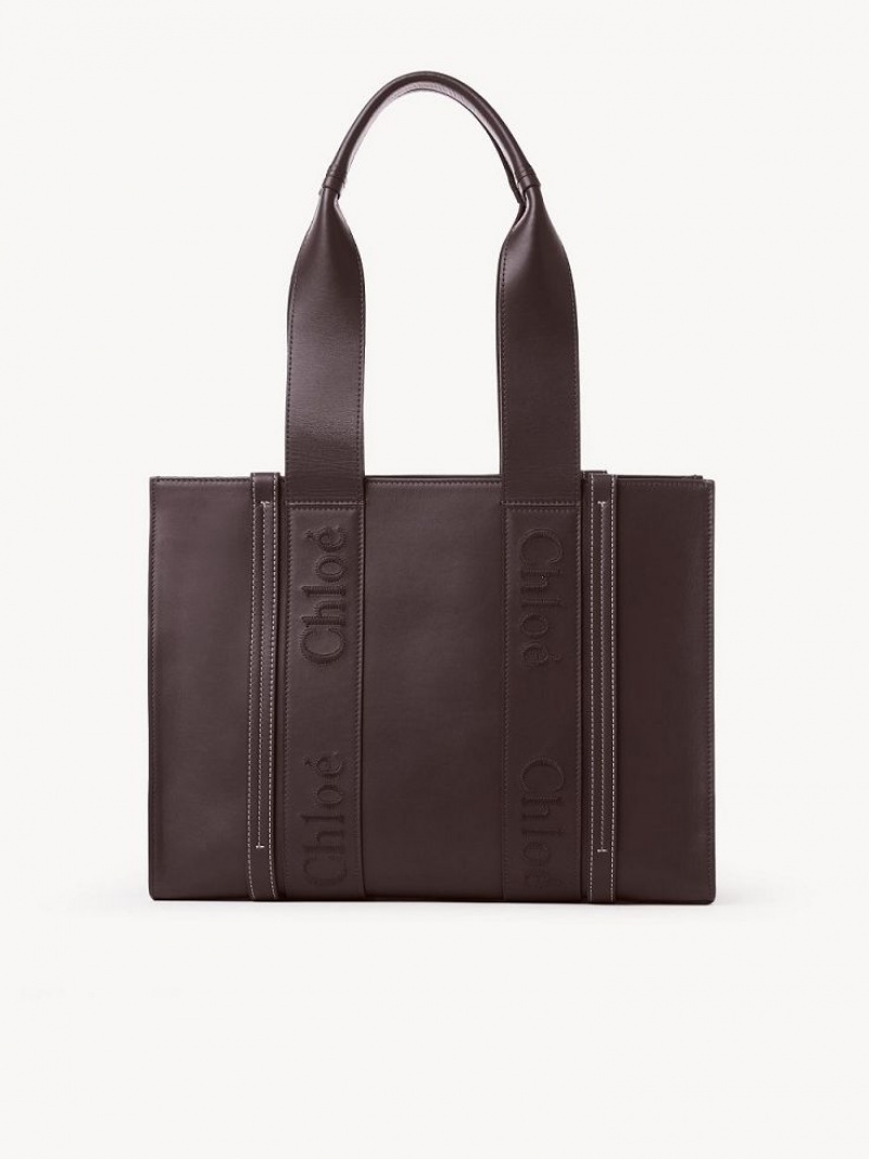 Chloe Medium Woody Tote Çanta Koyu | CHE-SR13394