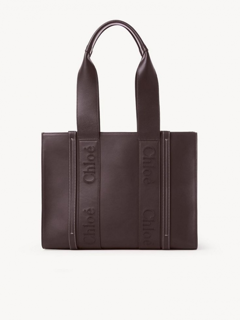 Chloe Medium Woody Tote Çanta Koyu | CHE-SR13394