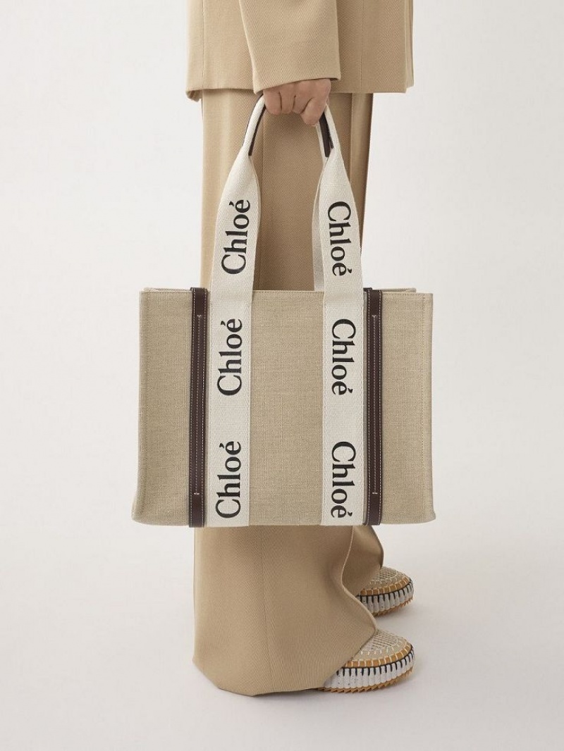 Chloe Medium Woody Tote Çanta Koyu | CHE-SR13362