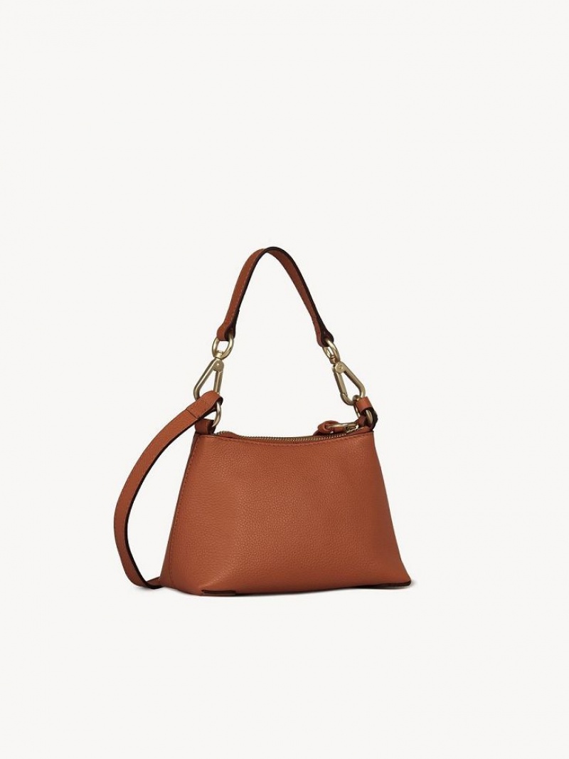 Chloe Mini Joan Omuz Çantası Kahverengi | CHE-SR14663