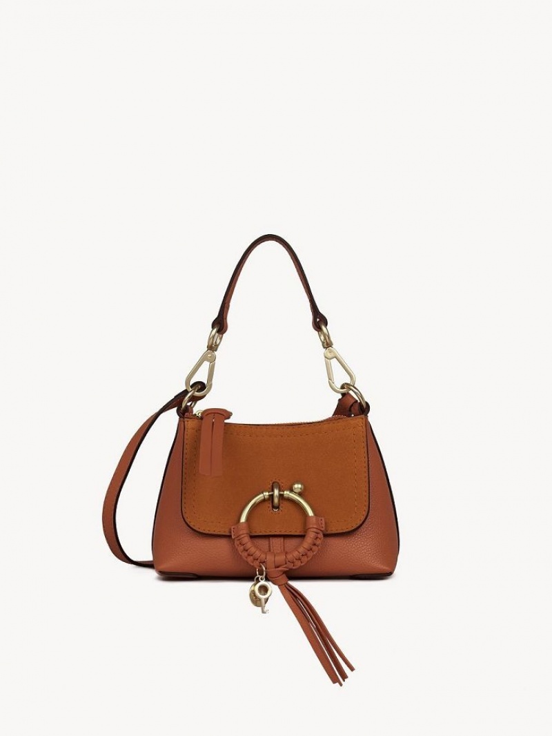 Chloe Mini Joan Omuz Çantası Kahverengi | CHE-SR14663