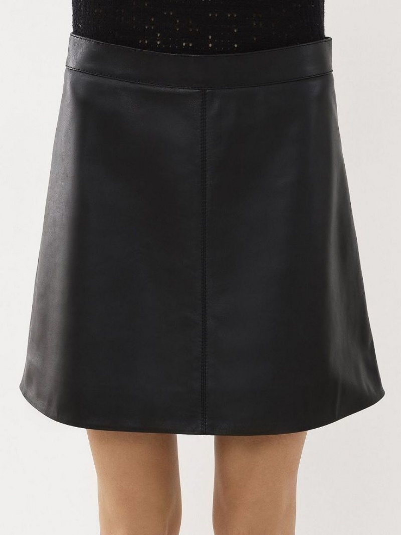 Chloe Mini Skirt Leather Siyah | CHE-SR14112