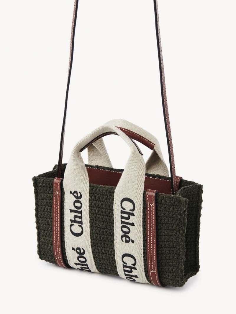 Chloe Mini Woody Çapraz Askılı Çanta Gri | CHE-SR13465