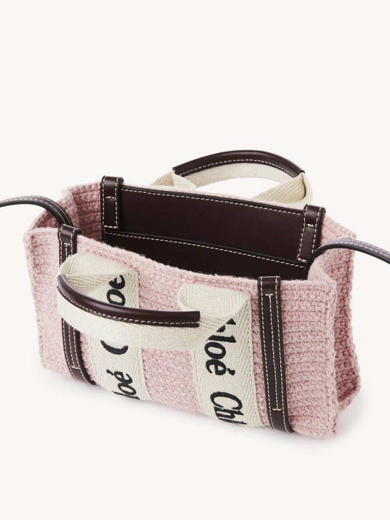 Chloe Mini Woody Çapraz Askılı Çanta Pembe | CHE-SR13464