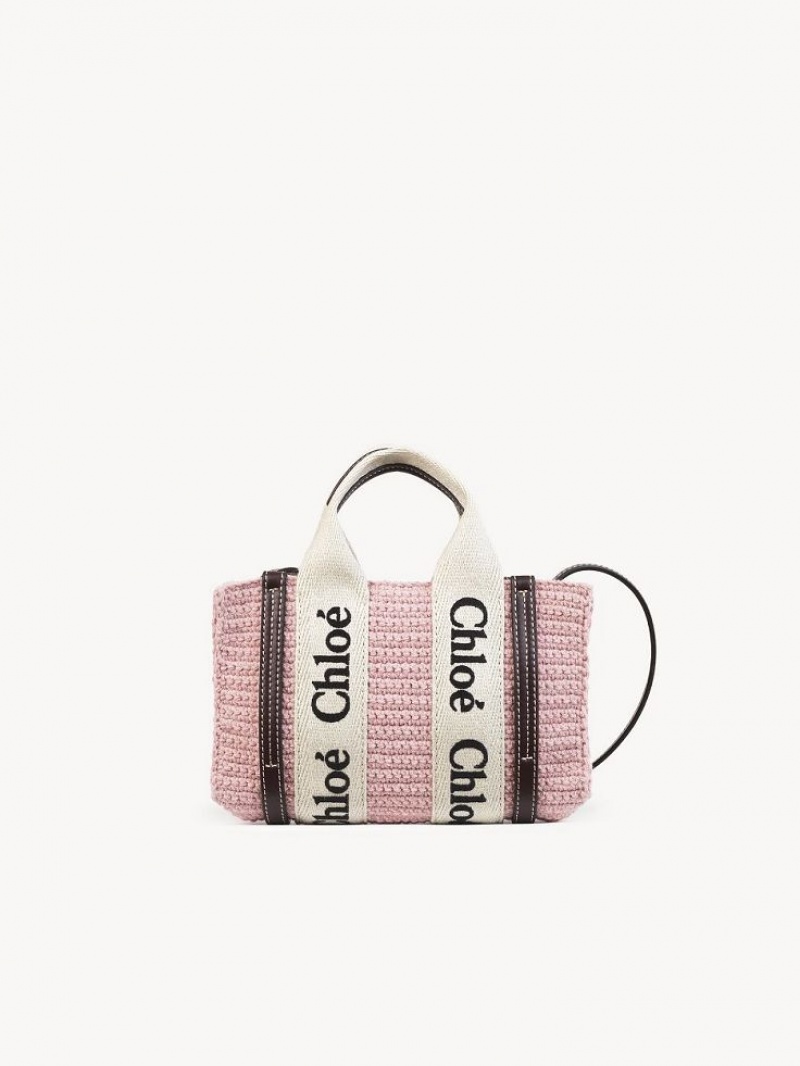 Chloe Mini Woody Çapraz Askılı Çanta Pembe | CHE-SR13464