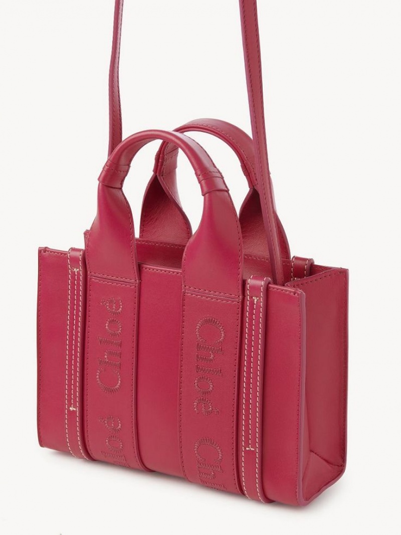 Chloe Mini Woody Çapraz Askılı Çanta Pembe | CHE-SR13549