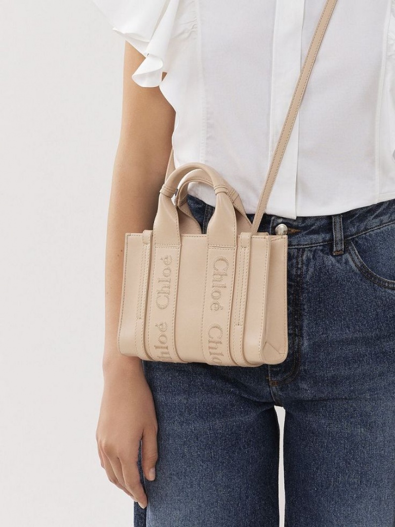 Chloe Mini Woody Çapraz Askılı Çanta Pembe | CHE-SR13562