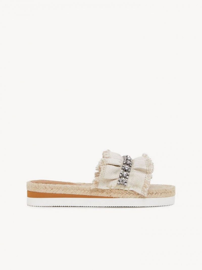 Chloe Mollie Espadril Düz Ayakkabı Gümüş | CHE-SR14801