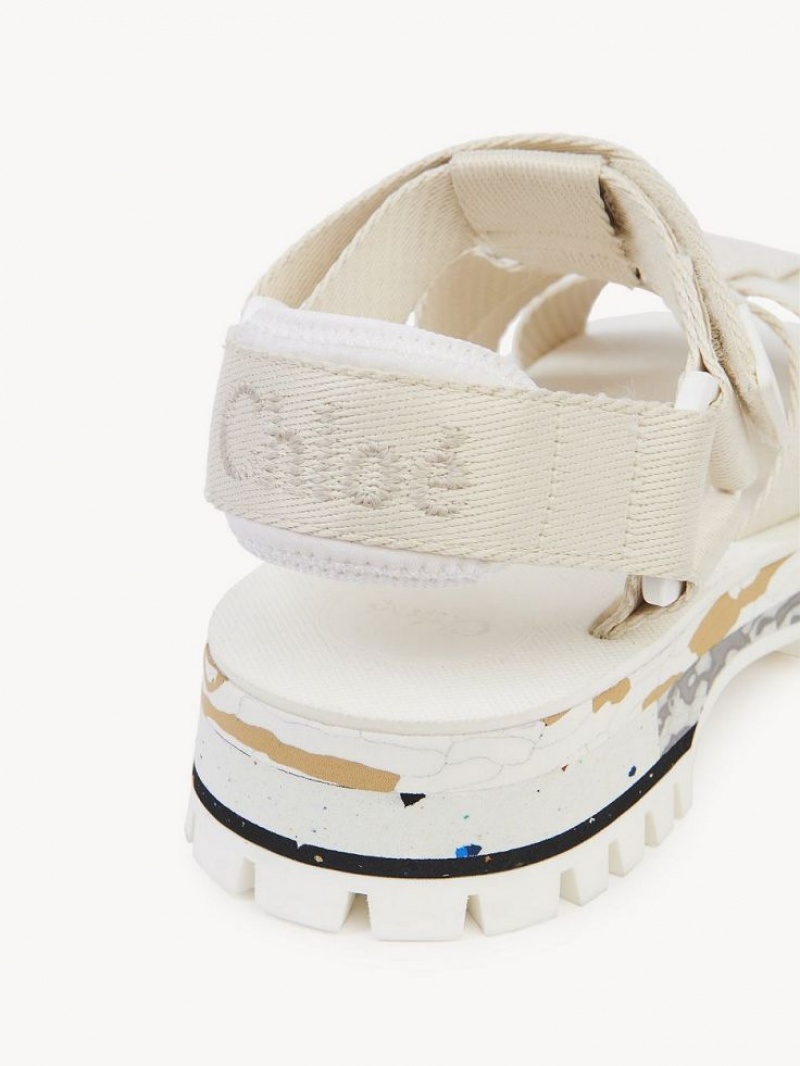 Chloe Nikie Active Düz Sandalet Gri | CHE-SR14178