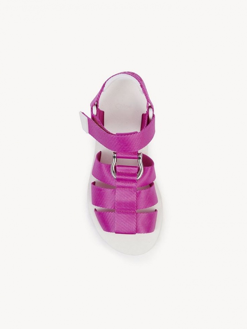 Chloe Nikie Active Düz Sandalet Pembe | CHE-SR14177