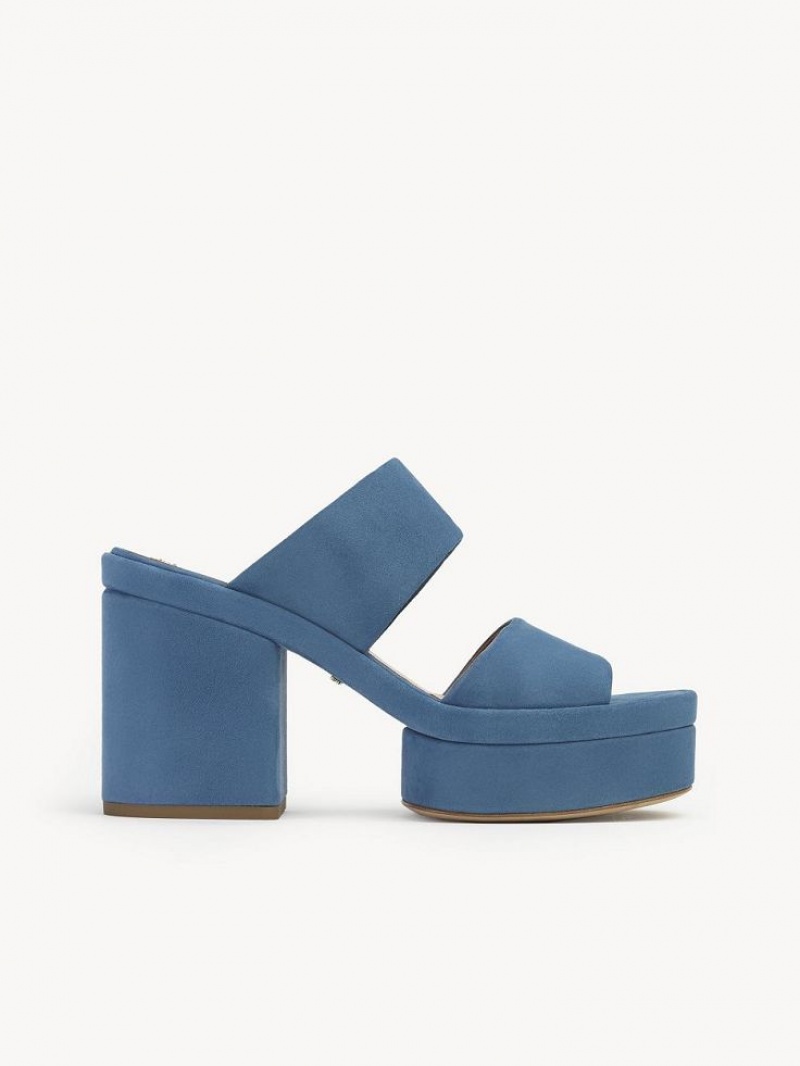 Chloe Odina High-heel Sandalet Koyu Mavi | CHE-SR14166