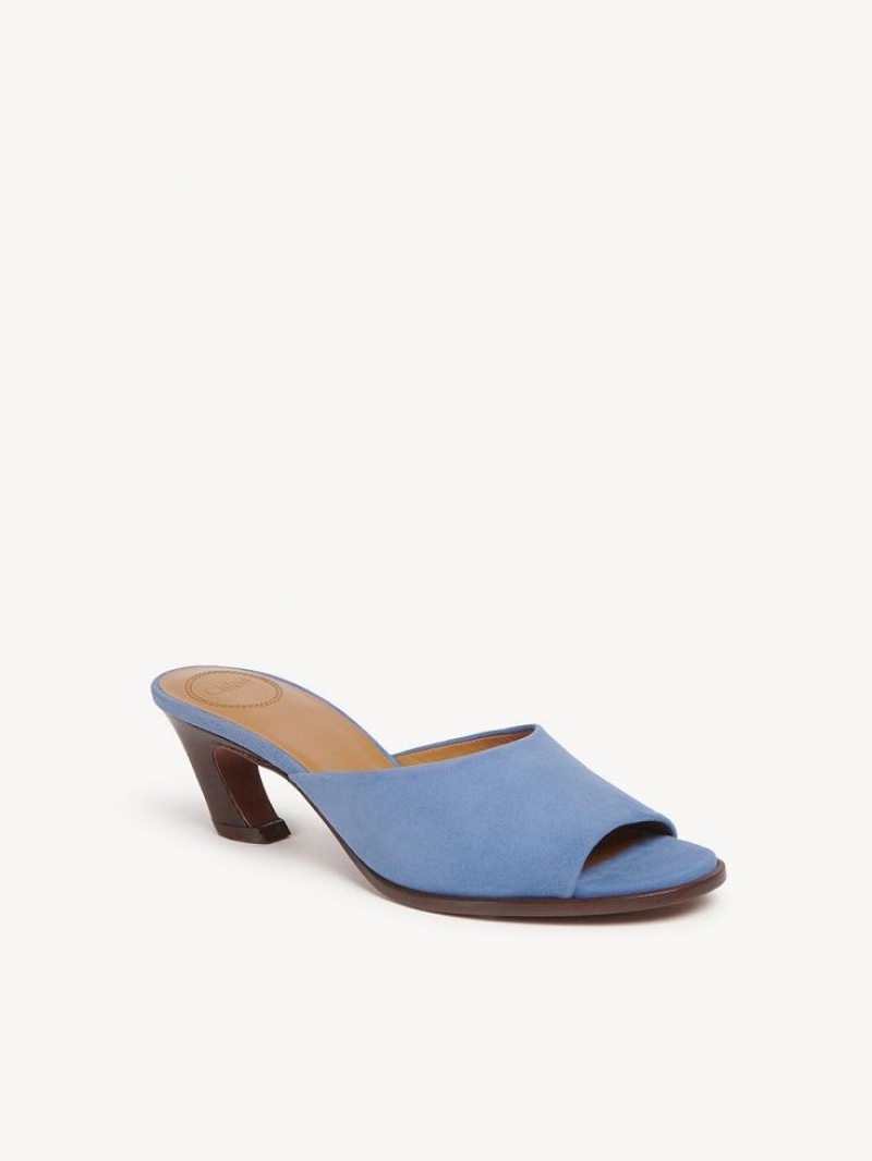 Chloe Oli High-heel Mule Koyu Mavi | CHE-SR14158