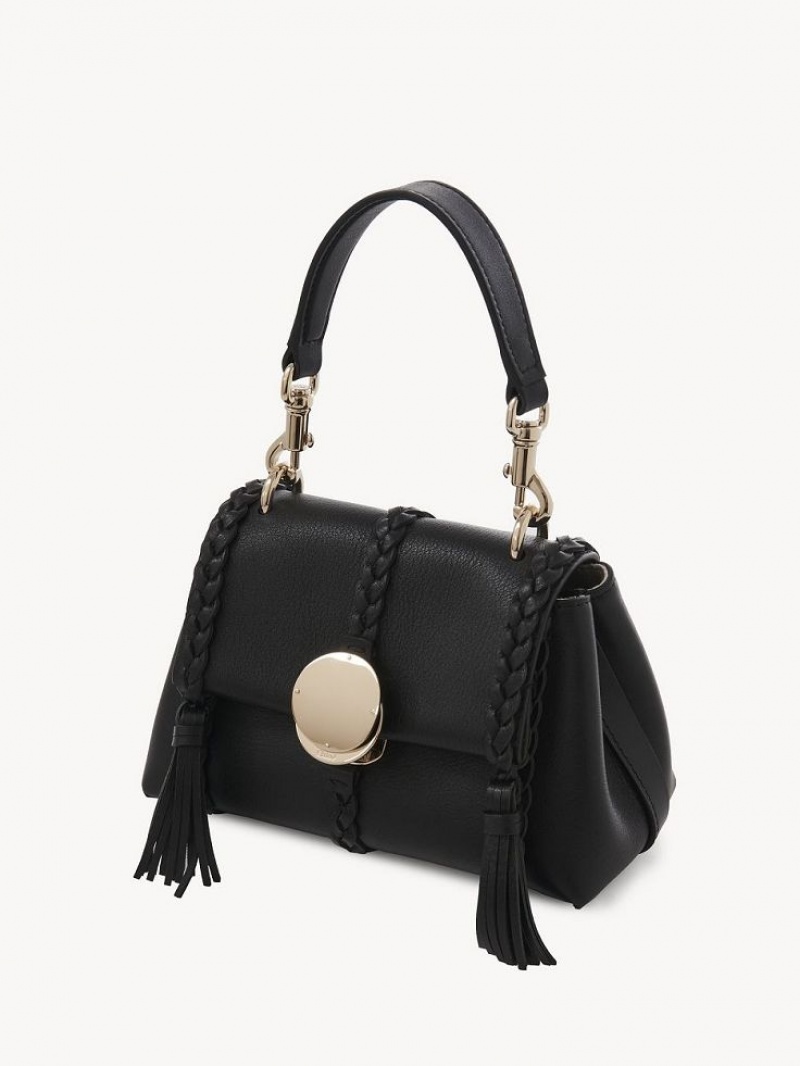 Chloe Penelope Soft Shoulder Mini Çanta Siyah | CHE-SR13706