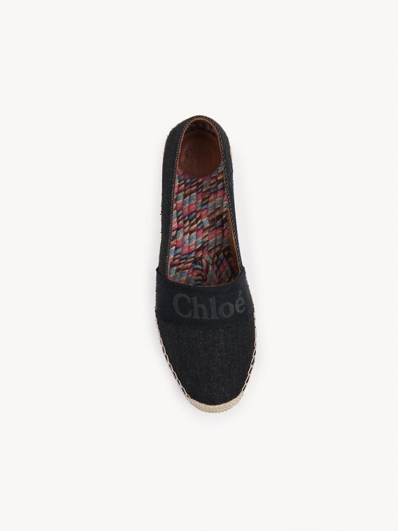 Chloe Piia Düz Espadril Siyah | CHE-SR14144