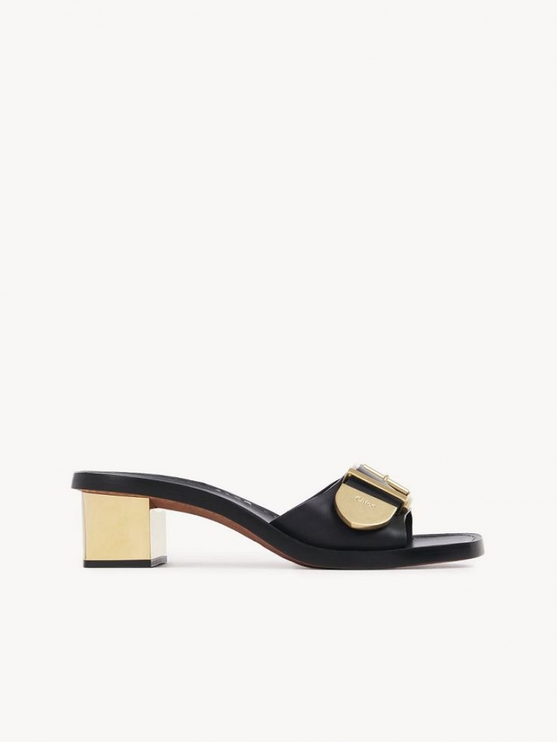 Chloe Rebecca High-heel Mule Siyah | CHE-SR14139