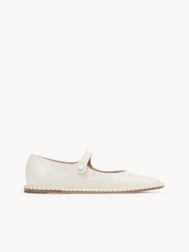 Chloe Rubie Ballet Flat Beyaz | CHE-SR14259