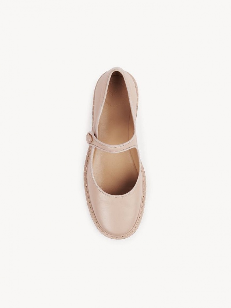 Chloe Rubie Ballet Flat Pembe | CHE-SR14258