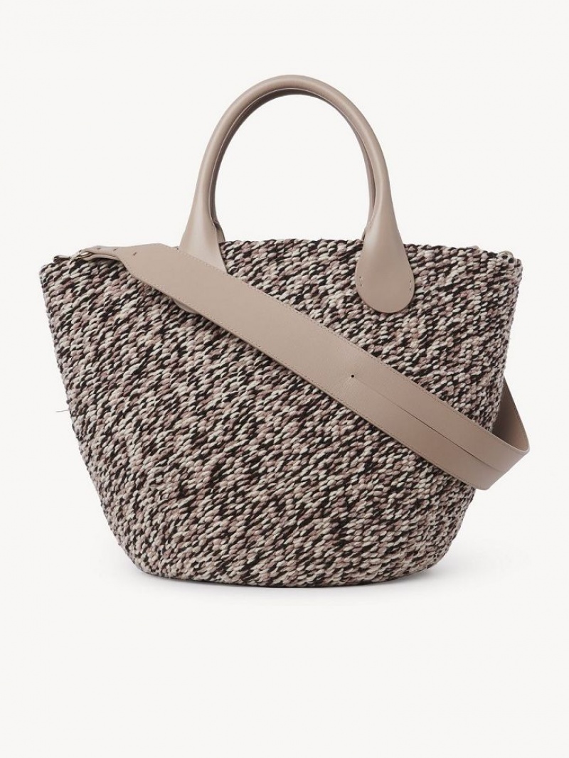 Chloe Sabia Hamper Tote Çanta Bej Rengi | CHE-SR13337