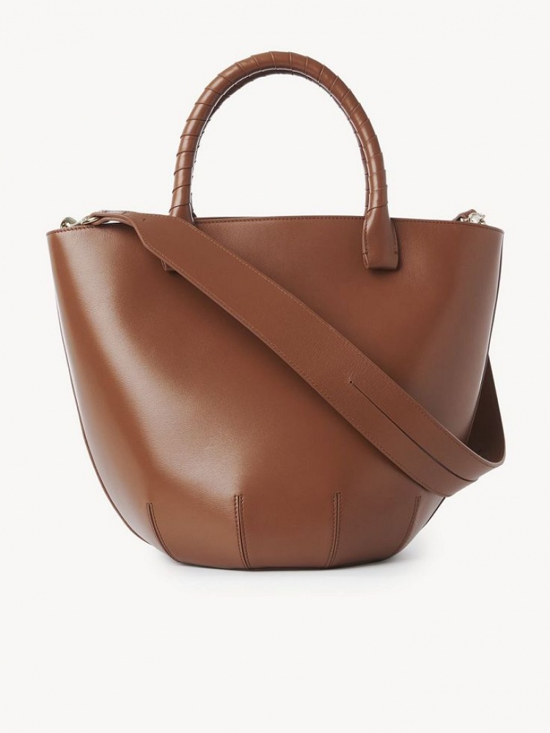 Chloe Sabia Hamper Tote Çanta Kahverengi | CHE-SR13370