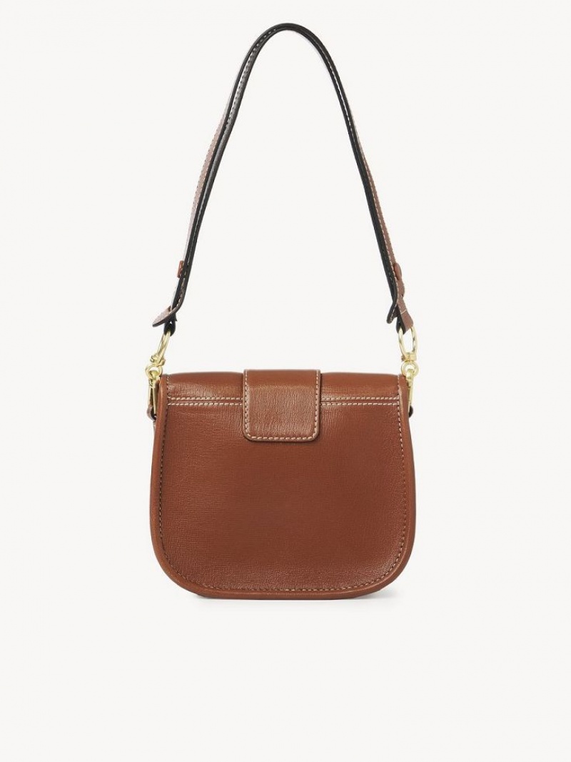 Chloe Saddie Satchel Omuz Çantası Kahverengi | CHE-SR14667