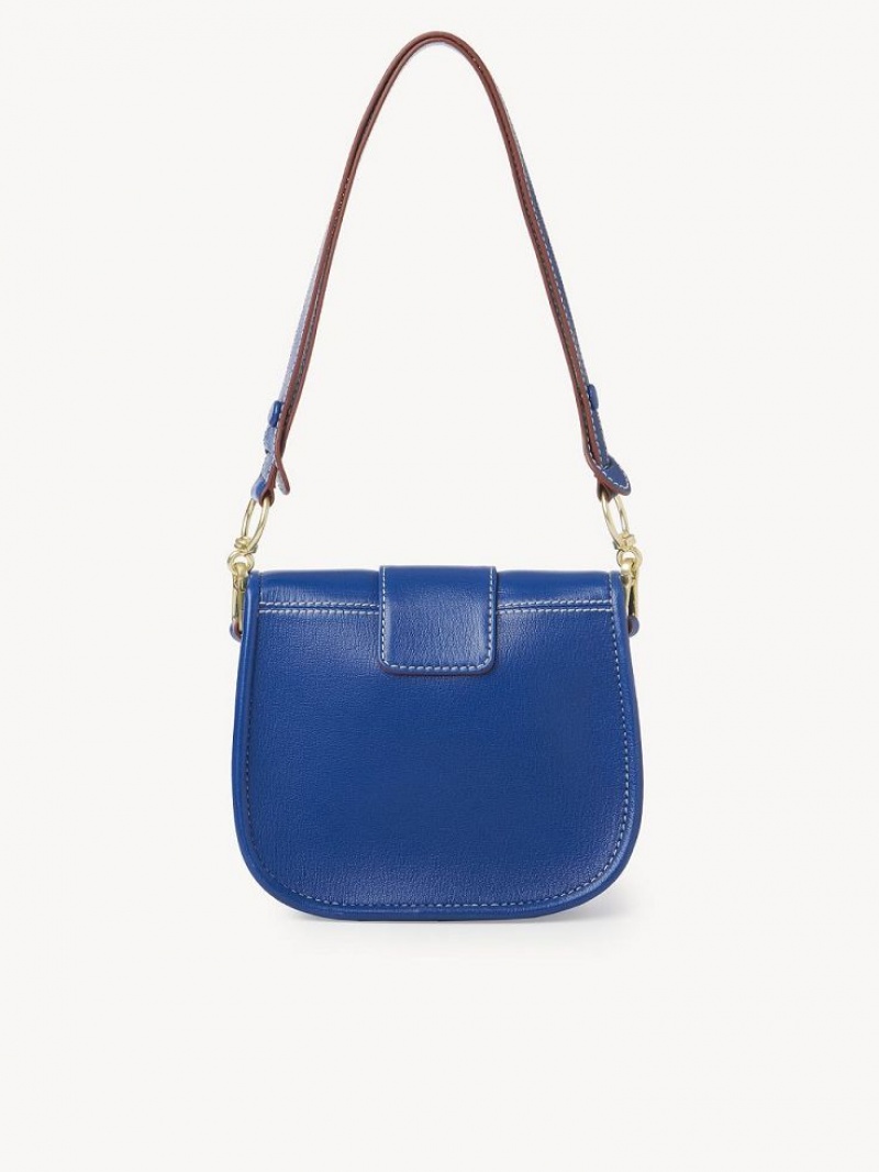 Chloe Saddie Satchel Omuz Çantası Mavi | CHE-SR14587