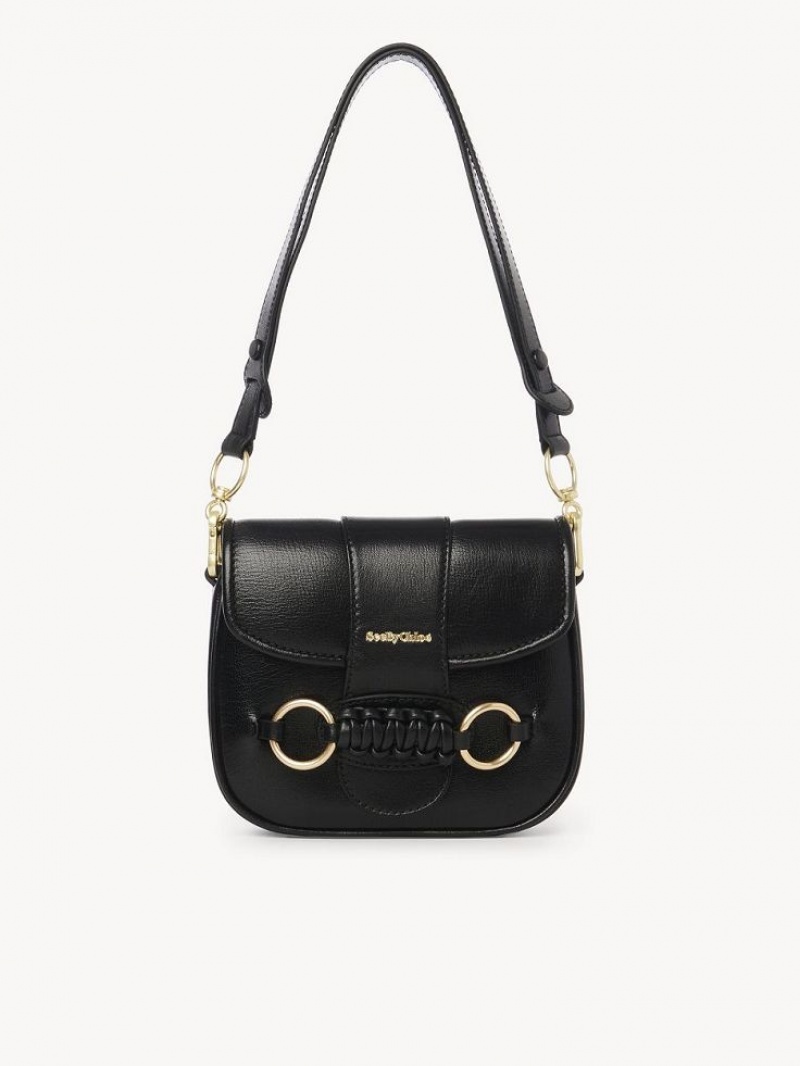 Chloe Saddie Satchel Omuz Çantası Siyah | CHE-SR14631