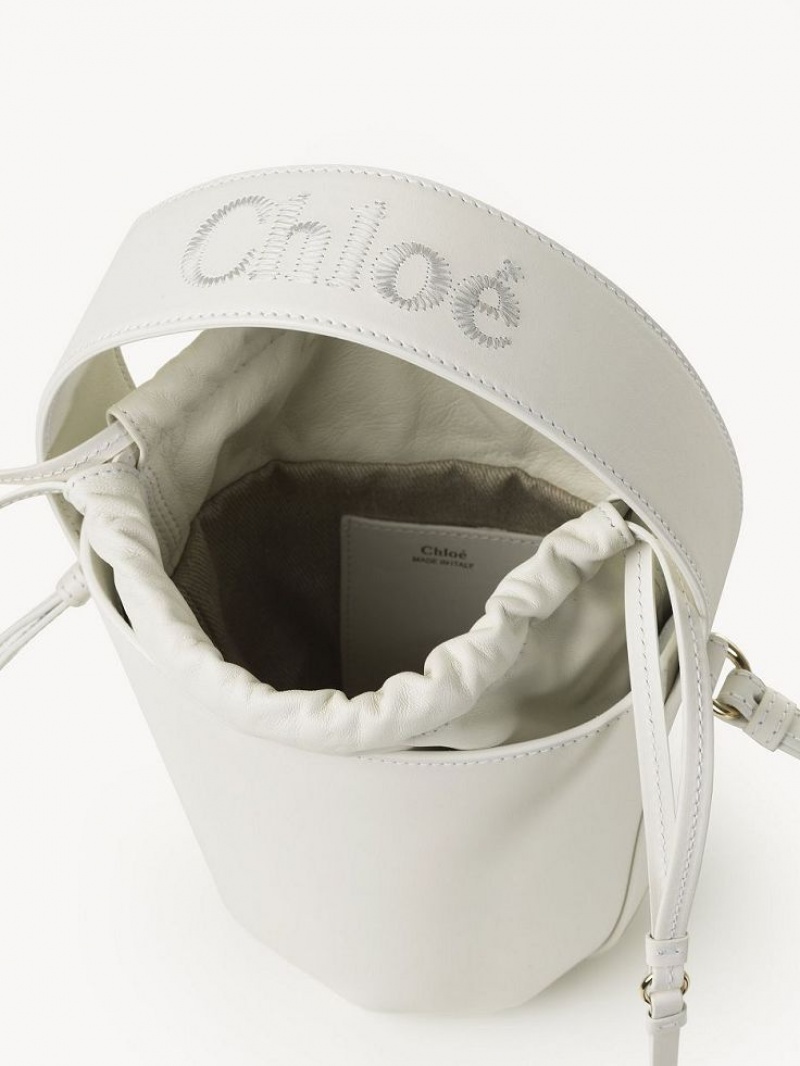 Chloe Sense Bucket Mini Çanta Beyaz | CHE-SR13677