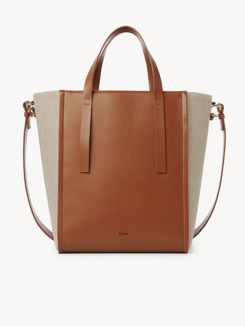 Chloe Sense Medium Tote Çanta Kahverengi | CHE-SR13396