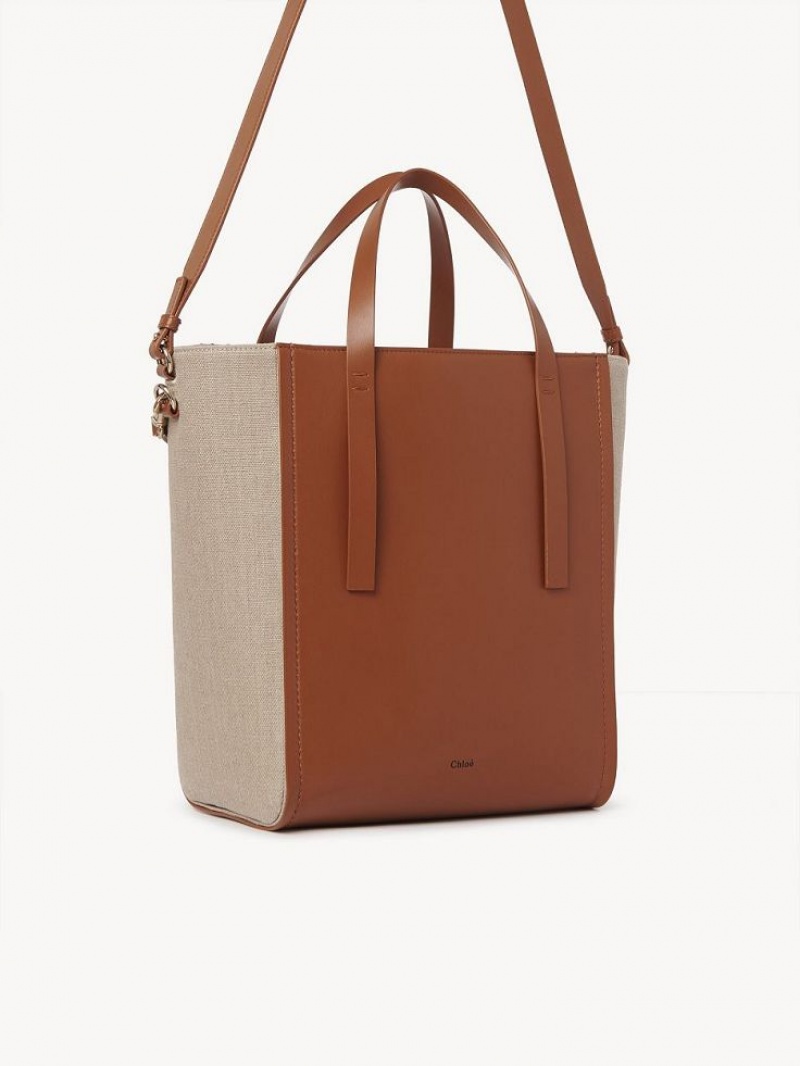 Chloe Sense Medium Tote Çanta Kahverengi | CHE-SR13396