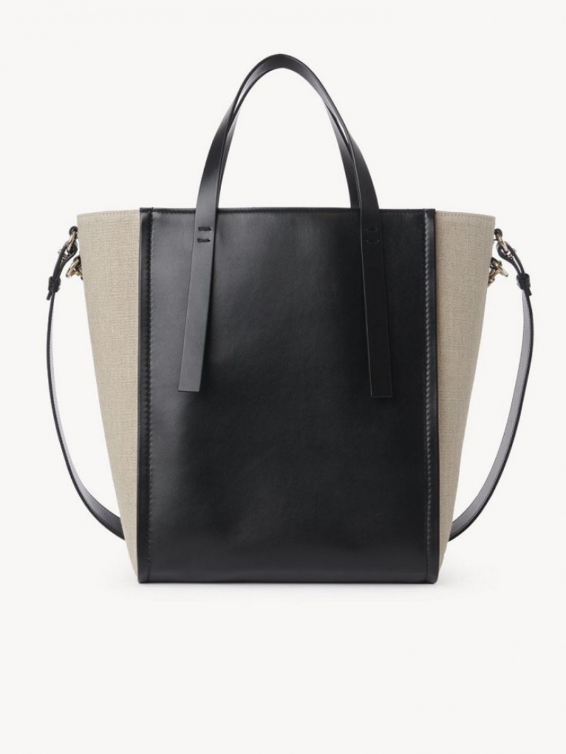 Chloe Sense Medium Tote Çanta Siyah | CHE-SR13358