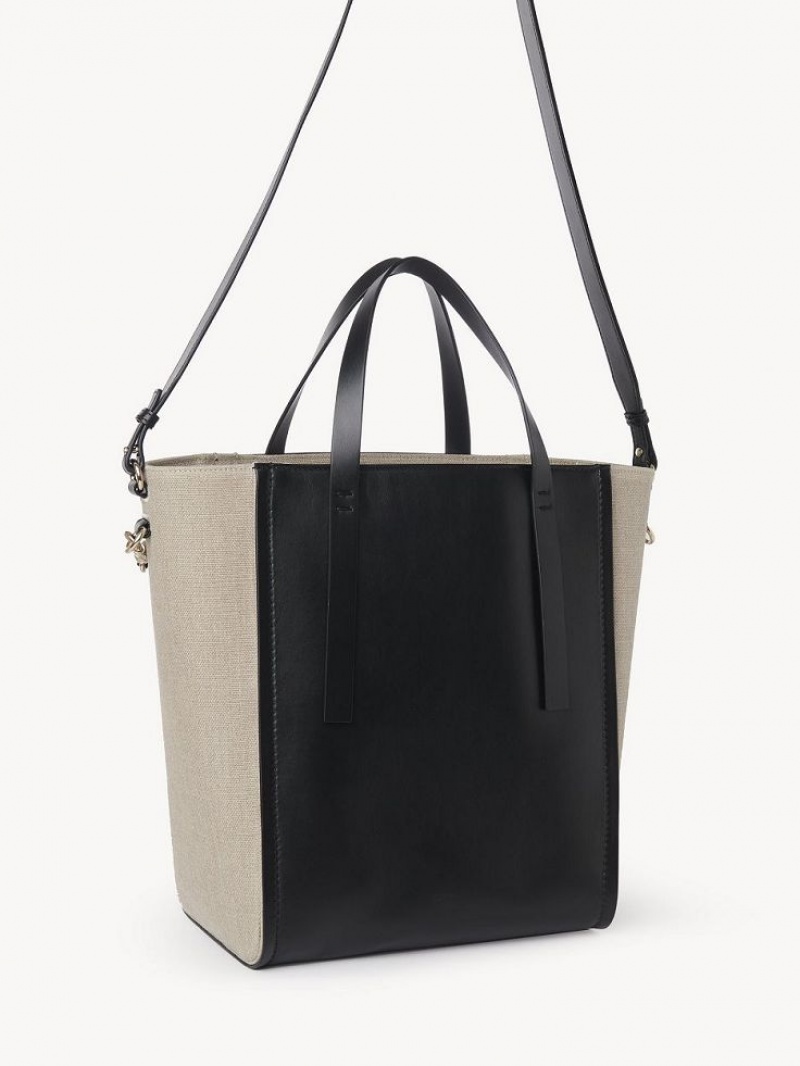 Chloe Sense Medium Tote Çanta Siyah | CHE-SR13358