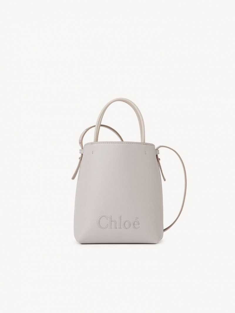 Chloe Sense Micro Omuz Çantası Gri | CHE-SR13405