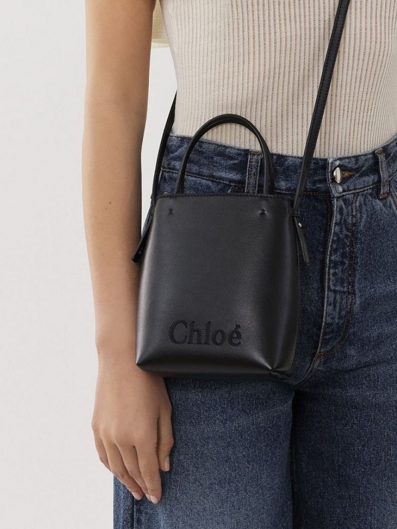 Chloe Sense Micro Omuz Çantası Siyah | CHE-SR13404