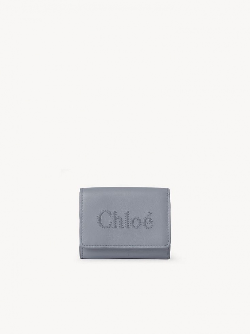 Chloe Sense Mini Tri-fold Küçük Cüzdan Mavi | CHE-SR14275