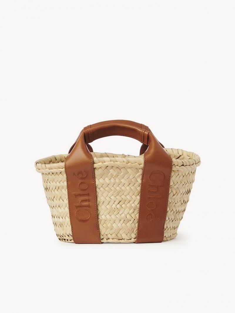 Chloe Sense Small Basket Omuz Çantası Kahverengi | CHE-SR13403