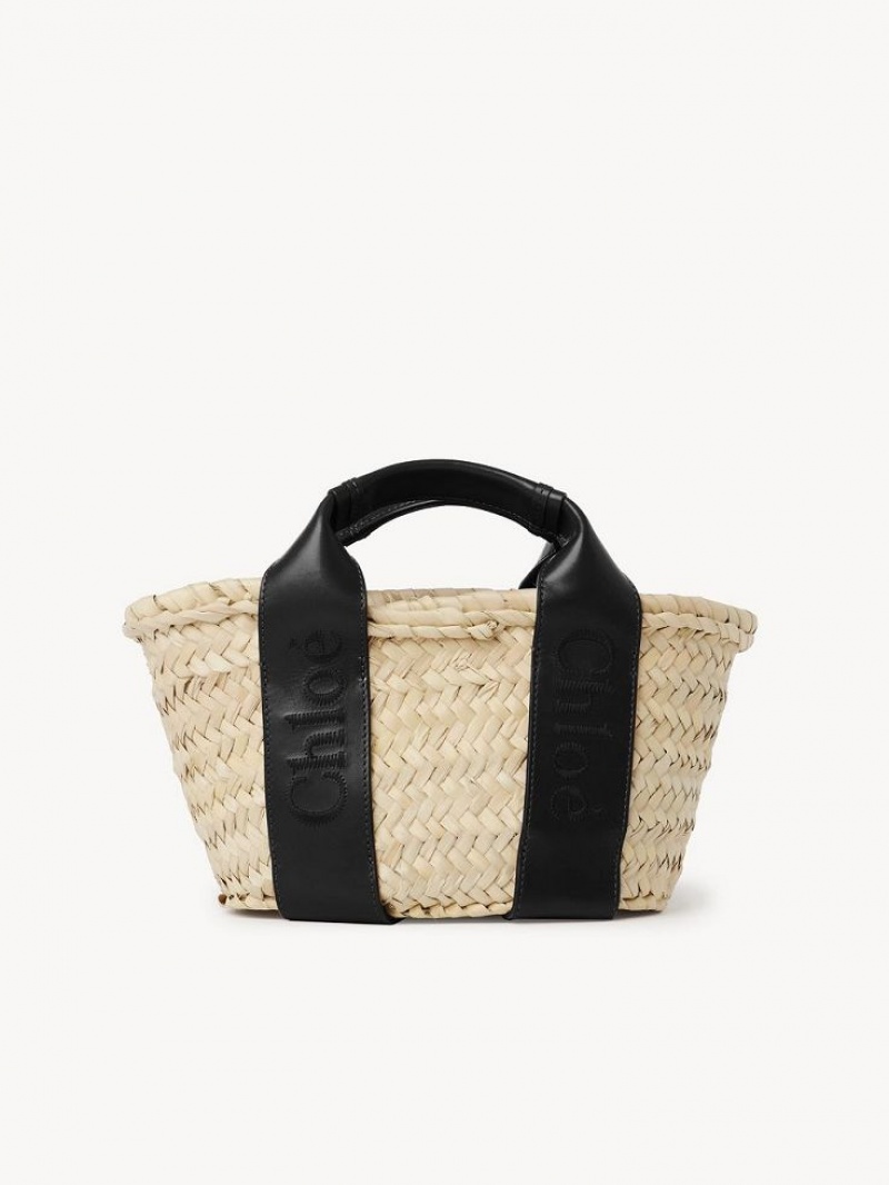 Chloe Sense Small Basket Omuz Çantası Siyah | CHE-SR13402